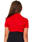 24seven Comfort Apparel Girls Open Front short Sleeve Cropped Bolero Shrug