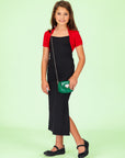 24seven Comfort Apparel Girls Open Front short Sleeve Cropped Bolero Shrug