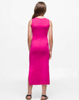 Girls Side Slit Maxi Dress Machine Washable