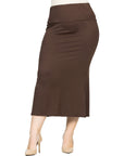 Comfortable Plus Size Foldover Maxi Skirt