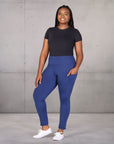Plus Size Side Pocket Ankle Length Yoga Pant Leggings