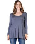 Long Sleeve Tunic Top For Women