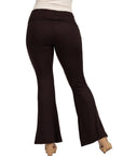 Bell Bottom Foldover Waist Comfortable Pants