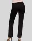 24seven Comfort Apparel Womens Comfortable Stretch High Waist Dress Pants
