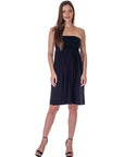 Strapless Empire Waist Mini Dress