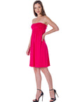 Strapless Empire Waist Mini Dress