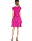 Maternity Dress with Keyhole Neck