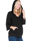 Oversized Maternity Fashion Hoodie Top