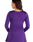 Flared Long Sleeve Henley Maternity Top