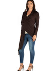 Extra Long Open Front Maternity Cardigan