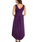 Sleeveless Fit N Flare High Low Maternity Dress