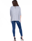 Elbow Length Sleeve Open Cardigan