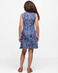 24sevenkid Girls Navy Sleeveless Pockets Dress