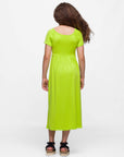 Girls Short Sleeve Pleated Maxi Dress
