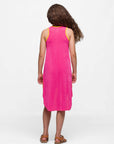 24sevenkid Girls Sleeveless Colorblock HighLow Knee Length Dress