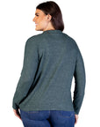 Plus Size Curved Hem Open Front Long Womens Bolero Shrug