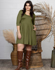 Fit and Flare Plus Size Dress