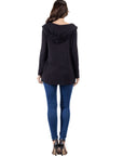 Open Front Lightweight Hooded Cardigan