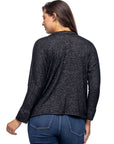 Single Button Front Long Sleeve Womens Cardigan