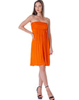 Strapless Empire Waist Mini Dress