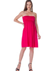 Strapless Empire Waist Mini Dress