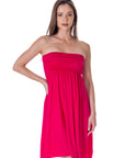 Strapless Empire Waist Mini Dress