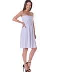 Strapless Empire Waist Mini Dress