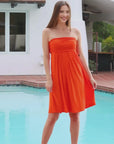 Strapless Empire Waist Mini Dress
