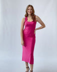 Scoop Neck Maxi Dress with Racerback Detail