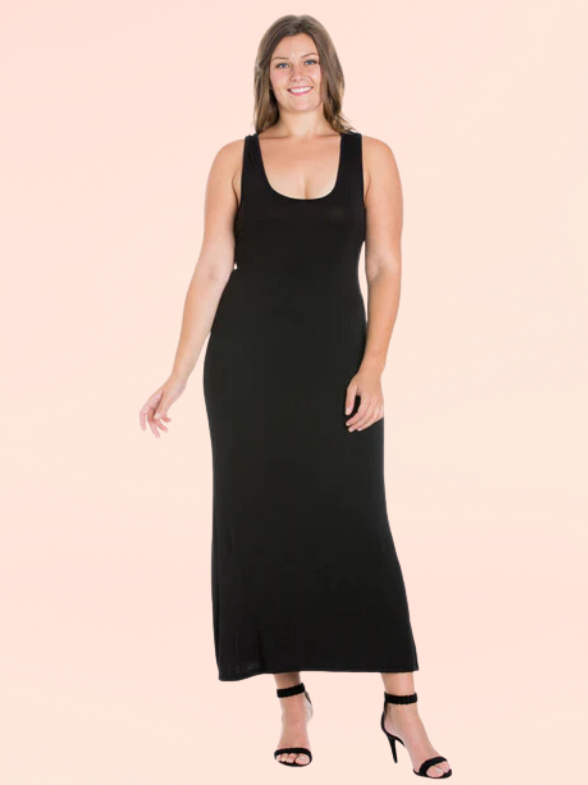 Racerback Plus Size Maxi Dress