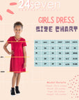 24seven Comfort Apparel Short Sleeve Girls T Shirt Dress