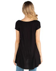Scoop Neck High Low Maternity T Shirt