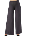 Womens Comfortable Solid Color Maternity Palazzo Pants