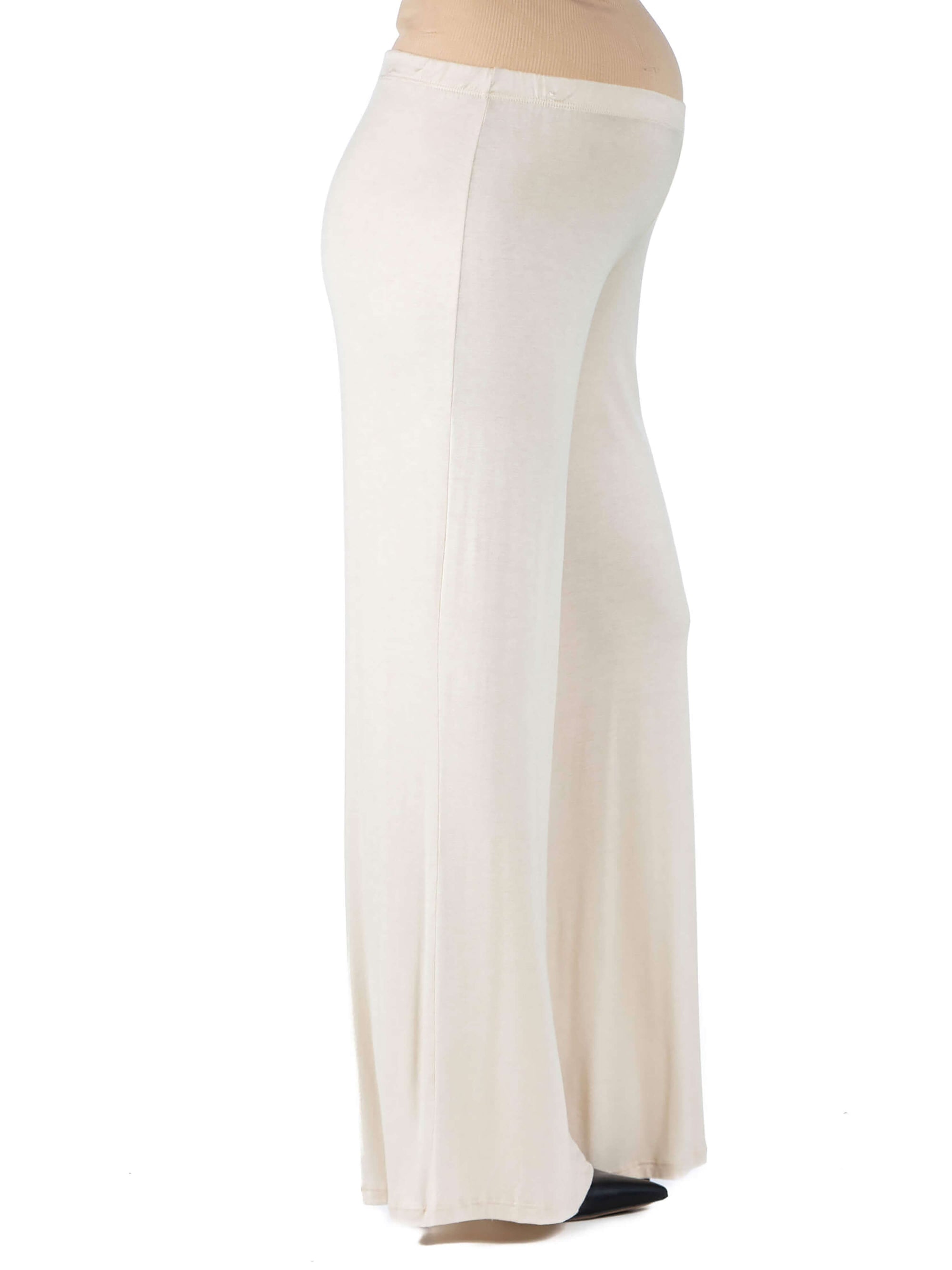 Womens Comfortable Solid Color Maternity Palazzo Pants