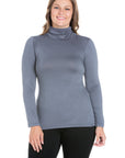 Classic Womens Plus Size Long Sleeve Turtleneck