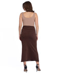 Womens Comfortable Foldover Maxi Skirt