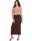Womens Comfortable Foldover Maxi Skirt