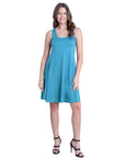Sleeveless A Line Fit and Flare Skater Dress