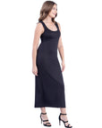 Scoop Neck Maxi Dress with Racerback Detail